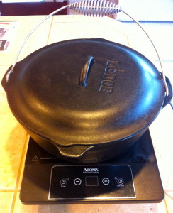 dutch oven on induction cooktop